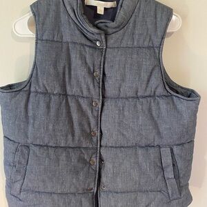 Women's Blue Quilted Vest